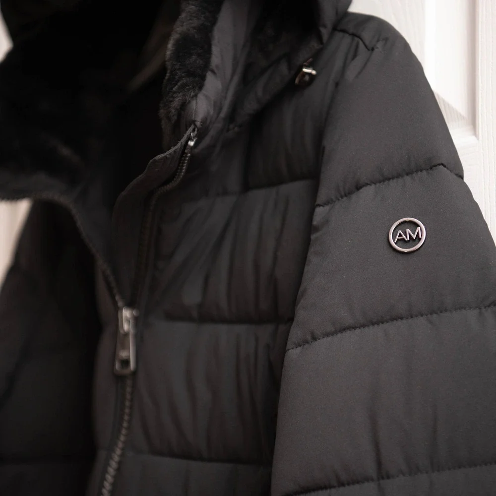 Andrew Marc Puffer Coat NWOT Sz S Cozy Minimalist GorpCore Chic